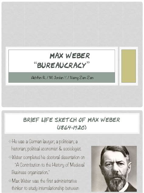 bureaucracy max weber pdf